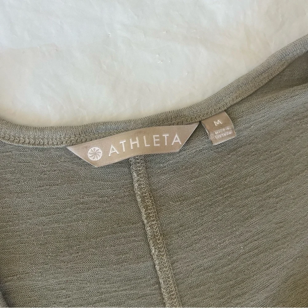 Athleta Martinique Maxi Dress Sage Size M Modal Casual Loungewear